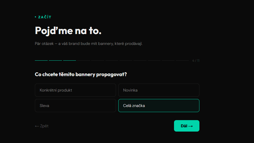 Vyplňte krátký dotazník – náhled 1